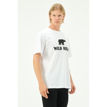 Rich Erkek T-Shirt Ayı Baskılı Bear Tişört