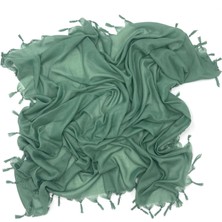 Naz İpek Düz Renk El Yapımı Boncuklu Yazma 110CM x 110CM
