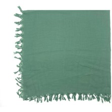 Naz İpek Düz Renk El Yapımı Boncuklu Yazma 110CM x 110CM