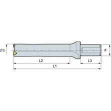 Mertsan Takma Uçlu Matkap 2-D U-Drill Takım Çapı, Vcmx3 Kesici Uç -1 Adet