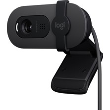 Logitech BRIO 100 Full HD 1080p Gizlilik Kapaklı Mikrofonlu Web Kamerası - Siyah