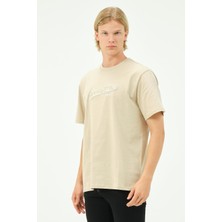 Rich Erkek Nakış Baskılı Spor Oversize Tişört Tshirt