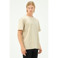 Rich Erkek Nakış Baskılı Spor Oversize Tişört Tshirt