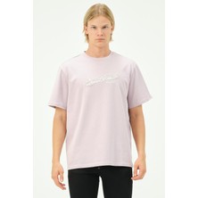 Rich Erkek Nakış Baskılı Spor Oversize Tişört Tshirt