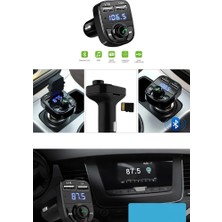 Soillium Bluetooth Fm Transmitter Cihazı Araç Çakmaklık Şarj Soketi Mp3 Çalar Müzik Kiti Universal Araç Müzik Çalar