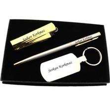 Pigado Isme Kişiye Özel Gazlı Clipper Çakmak Anahtarlık Tükenmez Kalem