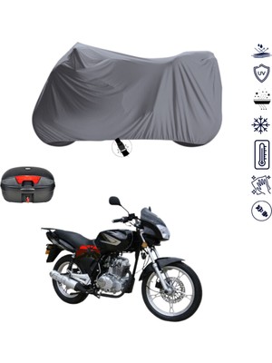 Teksin Mondial Kd 125 F Çantalı Motosiklet Brandası 4 Mevsim Su Geçirmez Motor Brandası