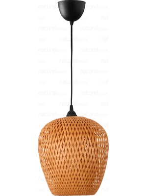 Bohem Bambu Boja Pendant Sarkıt Avize Lamba 25 cm - Iskandinav, Modern, Bohem, Rattan Aydınlatma