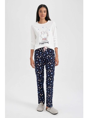 DeFacto Fall in Love Regular Fit Uzun Kollu Pijama Takımı A9928AX23AU