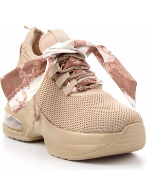 Bambi Bej Triko  Kadın Sneaker K01932500182