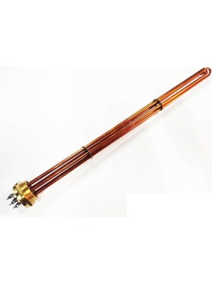 2 İnç Bakır 15KW 380V 90cm Trifaze Sanayi Isıtıcı Rezistansı