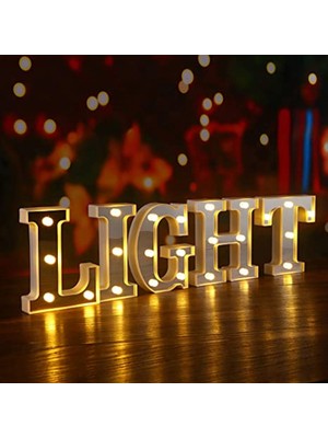 Fybang LED Kayan Mektup Işıkları 26 Alfabe Işık Yukarı Harfler Gece Lambası Düğün Doğum Günü Partisi Noel Lambası Ev Bar Dekorasyonu Için Mükemmel Burcu (Gümüş V) (Yurt Dışından)