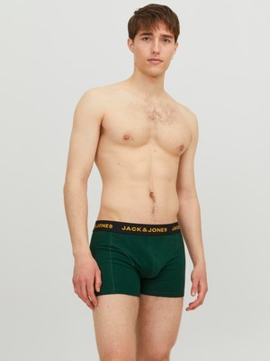 Jack & Jones Renkli Logolu 3'lü Boxer Paketi - James