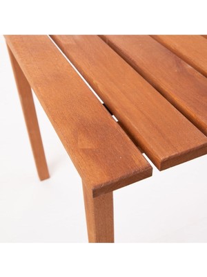 Pazariz Ahşap Katlanır Rulo Kamp ve Piknik Masası Kahverengi Ahşap, Kamp, Balkon Bahçe Plaj 60X60