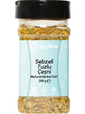 Hayfene Sebzeli Baharatlı Tuzlu Çeşni 200 g Türkiye Menşeli Gurme Doğal Baharat Karışımı Yoğun Lezzetli