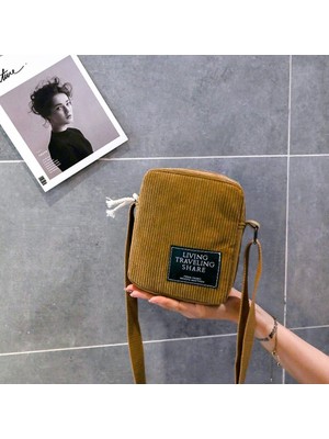 Masoffy Kahverengi Kadın Crossbody Messenger Çanta Omuz Çantaları Bayanlar Casual Çanta Bolsos Mochilas Kadife Çanta (Yurt Dışından)