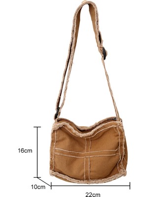 Masoffy Turuncu Tuval Çapraz Dikiş Hobo Çanta Kadın Crossbody Omuz Çantası Benzersiz Lüks Marka Tasarımcısı Askılı Çanta Tote Küçük Çanta Çanta (Yurt Dışından)