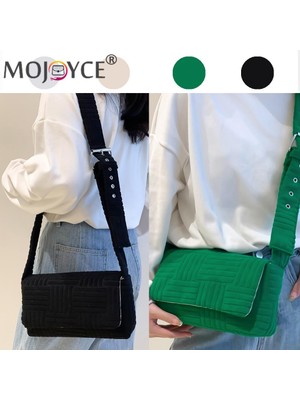 Masoffy Siyah Moda Crossbody Çanta Rahat Çevirme Kadın Askılı Çanta Basit Ayarlanabilir Askı Yumuşak Bez Hafta Sonu Tatili Için Taşınabilir Zarif (Yurt Dışından)