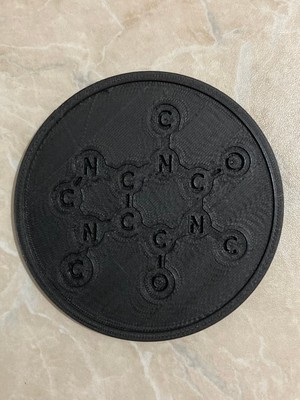 YuMuDo Caffeine - Kafein Bardak Altlığı Seti - Organik Plastik