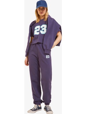 Jack & Jones Jxjada Soft Rlx Hw Kadın Mor Eşofman Altı 12244364-Purpl