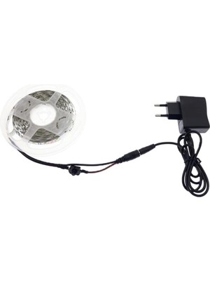 HLL Teknoloji Mutfak Tezgah Üstü Için 2 M Beyaz Şerit LED12V Adaptör Tak Çalıştır Aç Kapa Anahtar 3 Çip
