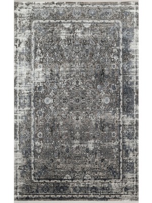 Eko Halı Fresco Fs 29 Grey Black Xw Yumuşak Dokulu Özel Işıltılı Yüksek Kaliteli Sık Dokuma Modern Halı