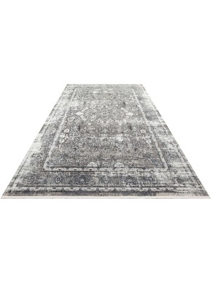 Eko Halı Fresco Fs 29 Grey Black Xw Yumuşak Dokulu Özel Işıltılı Yüksek Kaliteli Sık Dokuma Modern Halı