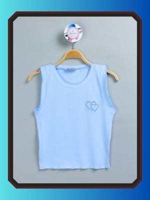 Edoy Genç Kız Pamuklu Nakışlı Kolsuz Body