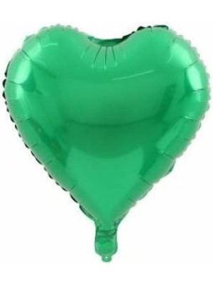 Kidspartim Kalpli Yeşil 18 Inç Folyo Balon