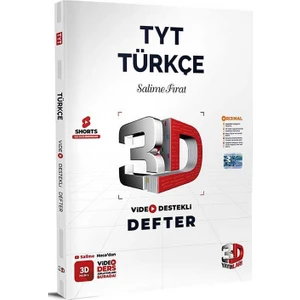 3D Yayınları TYT Türkçe Video Destekli Defter