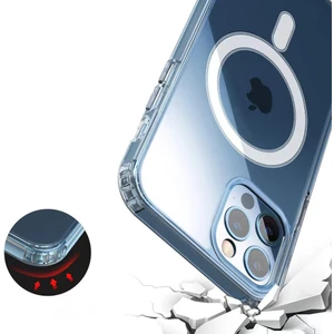 Apple iPhone 11 Kılıf Magsafe Şarj Özellikli Şeffaf Sert Pc  Embos Kapak
