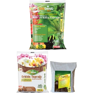 20 Lt + Bitbest Orkide Toprağı 10 Bitki Toprağı + Solucan Gübresi 2 Lt