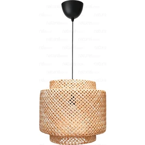 Naturel Home Sinnerlig Bambu Avize 40CM- Iskandinav, Modern, Bohem, Rattan Avize, Aydınlatma