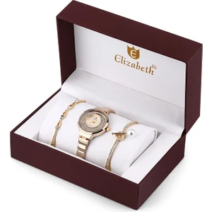 1219 Aksesuar Setli Kadın Kol Saati