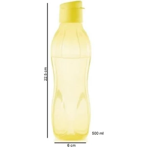 Eko Şişe 750 ml Kolay Kapak Matara Suluk Açık Sarı