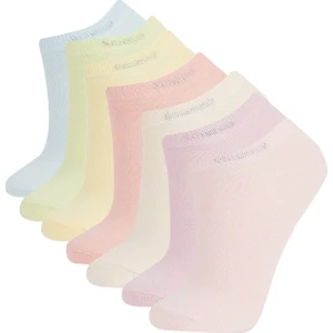 Kız Çocuk 7'li Pamuklu Patik Çorap A6571A8NS