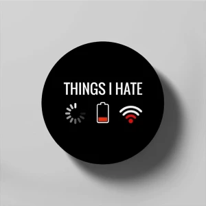 Hobi Shop Things I Hate Programmer Gamer Fun Gift Idea Bardak Altlığı