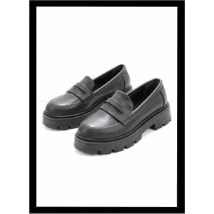 Siyah  Kadın Loafer Ayakkabı K01936092009