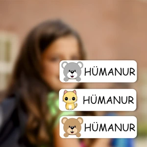 Hüma Tanıtım Kişiye Özel Okul Etiketi