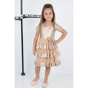 Çocuk Yolu Kids Tüllü Leather Kız Çocuk Abiye