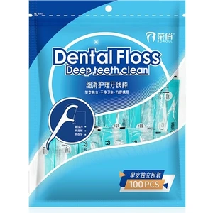 Rongqiao Diş Ipi Ayrı Ayrı Paketlenmiş Tek Kullanımlık Diş Ipi Çubuğu
