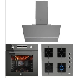Ukınox Smart 7800 Gri Fırın,fairy 60GRİ Davlumbaz,ares 60 Gri Davlumbaz