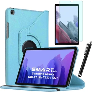 Smart Tech Samsung Galaxy Tab A7 Lite T220 T227 Kılıf Ekran Koruyucu Kalem Set