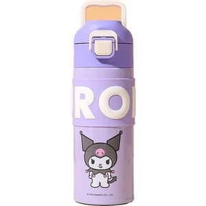 Taşınabilir El Sanrio Termos Bardak Kuromi Melody Büyük Kulaklı Köpek Karikatür Paslanmaz Çelik Termos Bardak (Yurt Dışından)