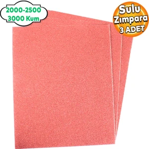 Far Temizleme Ince Kalın Kum Kağıt El Su Zımparası Kağıdı Araç Oto Parlatma Seti 2000-2500-3000 Kum (3 ADET)