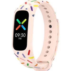 Oppo Band Entegre Silikon Kayış Izleme Kasası Renkli Benekli Bilek Bandı (Yurt Dışından)
