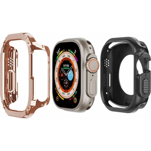 Apple Watch Ultra 49MM Izle Kılıfı Pc+Tpu Çizelge Anti Koruyucu Kapak (Yurt Dışından)