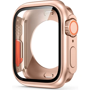 Apple Watch Serisi 8/7 45MM Genel Koruyucu Kapak Havalı Cam Ekran Koruyucu ile Sabit Pc Izleme Kılıfı (Yurt Dışından)