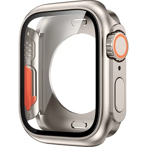 Apple Watch Serisi 8/7 45MM Genel Koruyucu Kapak Havalı Cam Ekran Koruyucu ile Sabit Pc Izleme Kılıfı (Yurt Dışından)