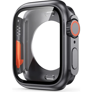 Apple Watch Serisi 8/7 45MM Genel Koruyucu Kapak Havalı Cam Ekran Koruyucu ile Sabit Pc Izleme Kılıfı (Yurt Dışından)